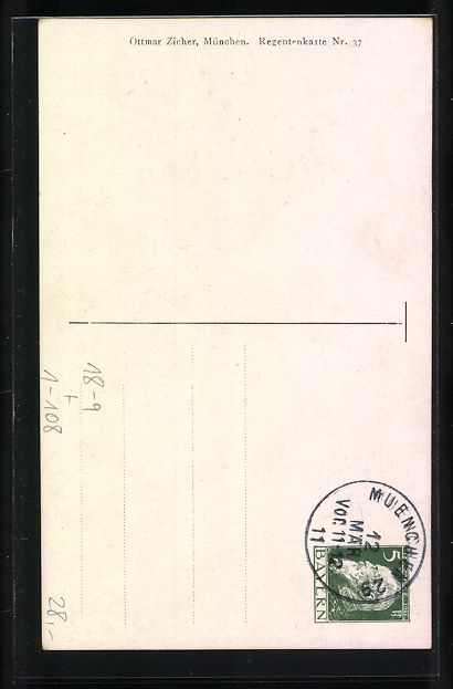 Cancelleria postale: 90. Geburtstag des Prinzregenten Luitpol – Usato da Berlin venduto da bartko-reher 1