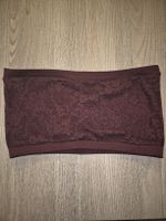 Bordeaux Spitzen Bandeau Top, Grösse S,