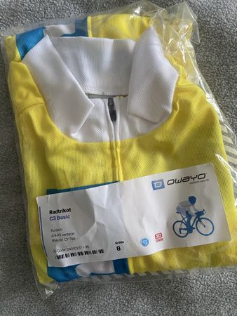 Radtrikot Owayo gelb Grösse 8 neu ovp Velo mtb Shirt Trikot 