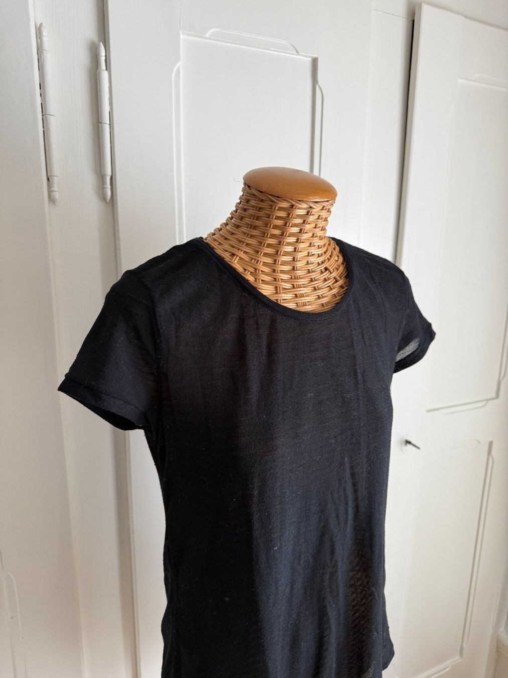 H&M T-shirt: Longshirt schwarz transparent XS – Usato da Zürich venduto da Diazaio 1