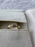 Eleganter Diamantring, 585 Goldring mit 12 Brillanten