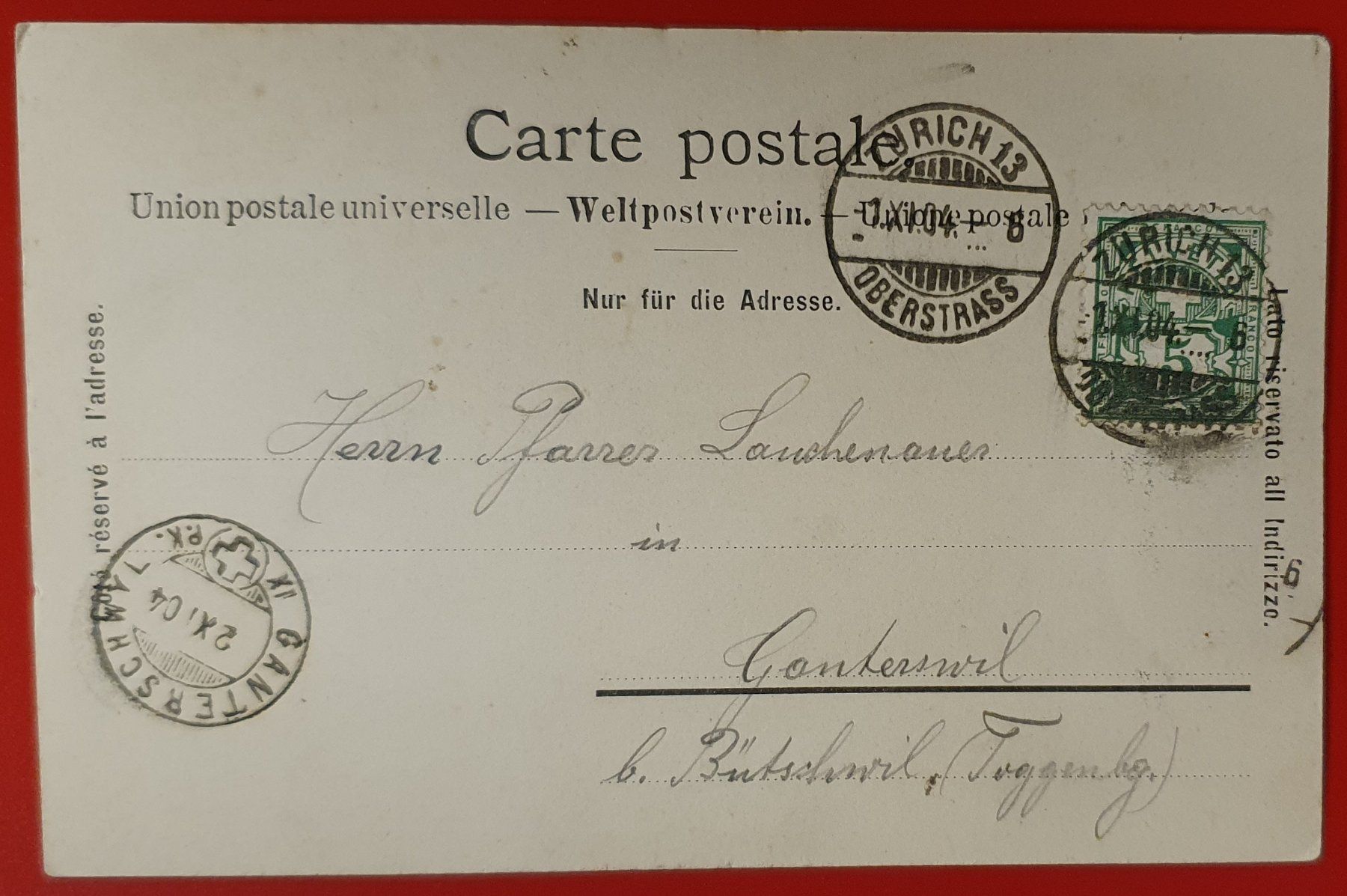 Ansichtskarten: La Rippe 1904 - Dorfpartie – Gebraucht aus Kreuzlingen von Rschweiz1 1