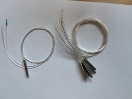 Temperaturfühler PT100, mit 50 cm Kabel, neu, ungebraucht