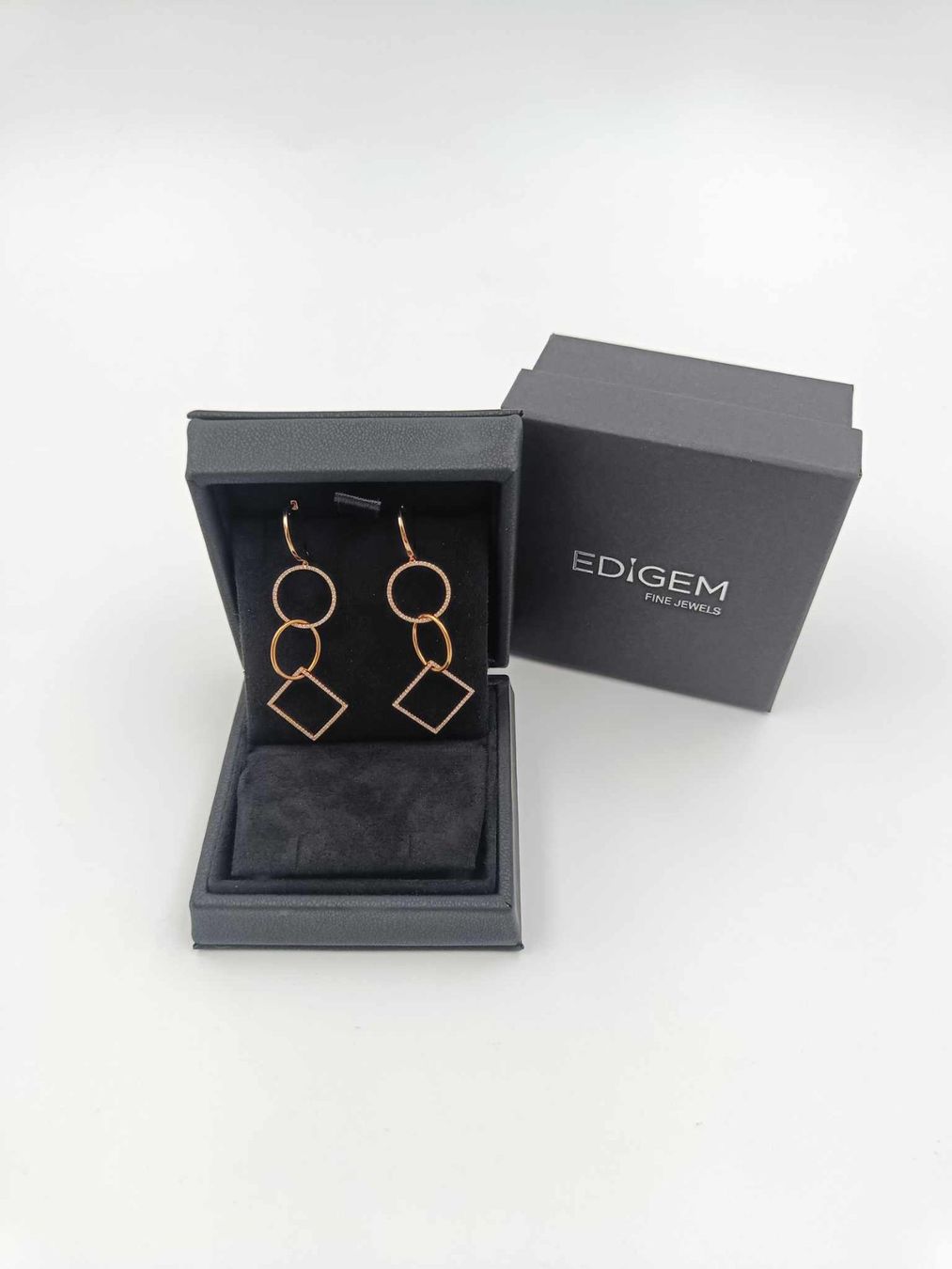 Orecchini pendenti & Orecchini a lobo: DIAMANTOHRSCHMUCK IN 750 ROTGOLD – Usato da Luzern venduto da EdiGem 1