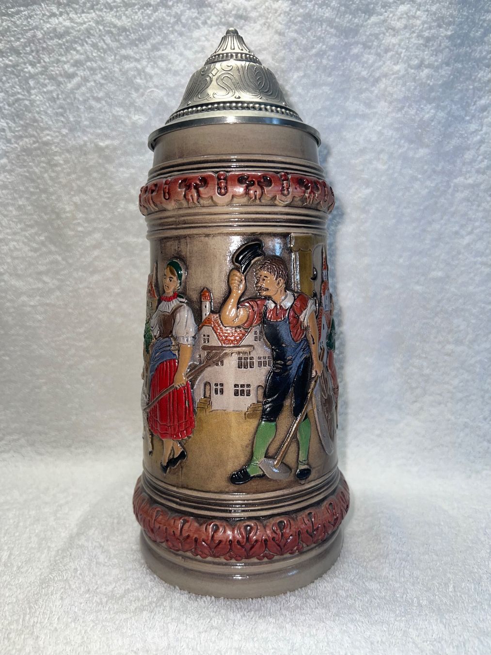 Bicchieri: Bierkrug mit Deckel – Usato da Neukirch / Egnach venduto da Taucher68 1