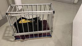 Hundetransportbox Lange 87/Hohe 70/Breite Boden 60/33 Dach