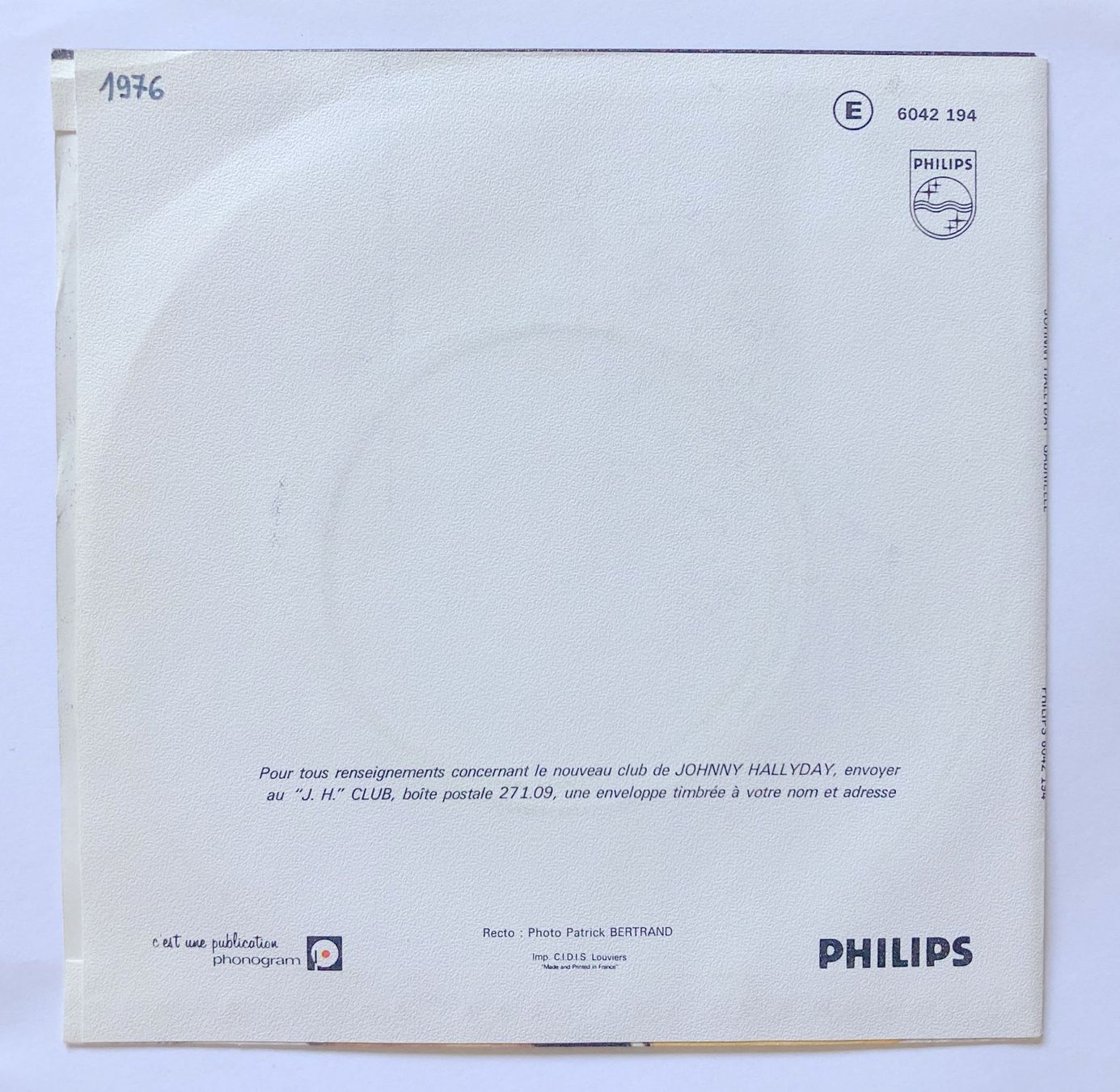 Vinyles: JOHNNY HALLYDAY - GABRIELLE – D'occasion à Bottens par hotter-than-hell 1