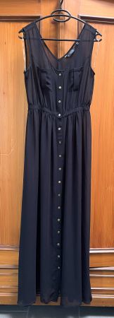 Glassons Maxikleid schwarz Gr. XS langes Sommerkleid
