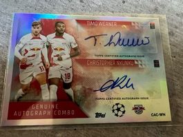 Topps Match Attax CL Extra 22/23 Nkunku Werner Auto zu 10