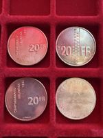 Schweizer Gedenkmünzen 1991/1963 20FR 5FR Silbermünzen