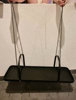 Hängeregal schwarz mit Ketten und Haken