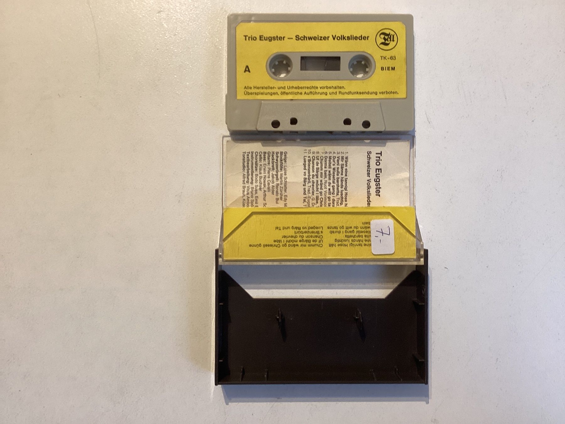 Musicassette: Trio Eugster MC - Schweizer Volkslieder – Usato da Gutenswil venduto da Hamzian 1