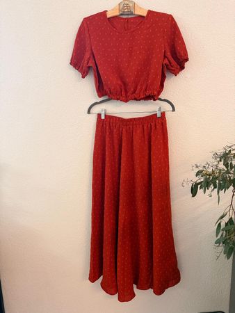 2‑teiliges Set – Top + Rock (Damen, Gr. M)