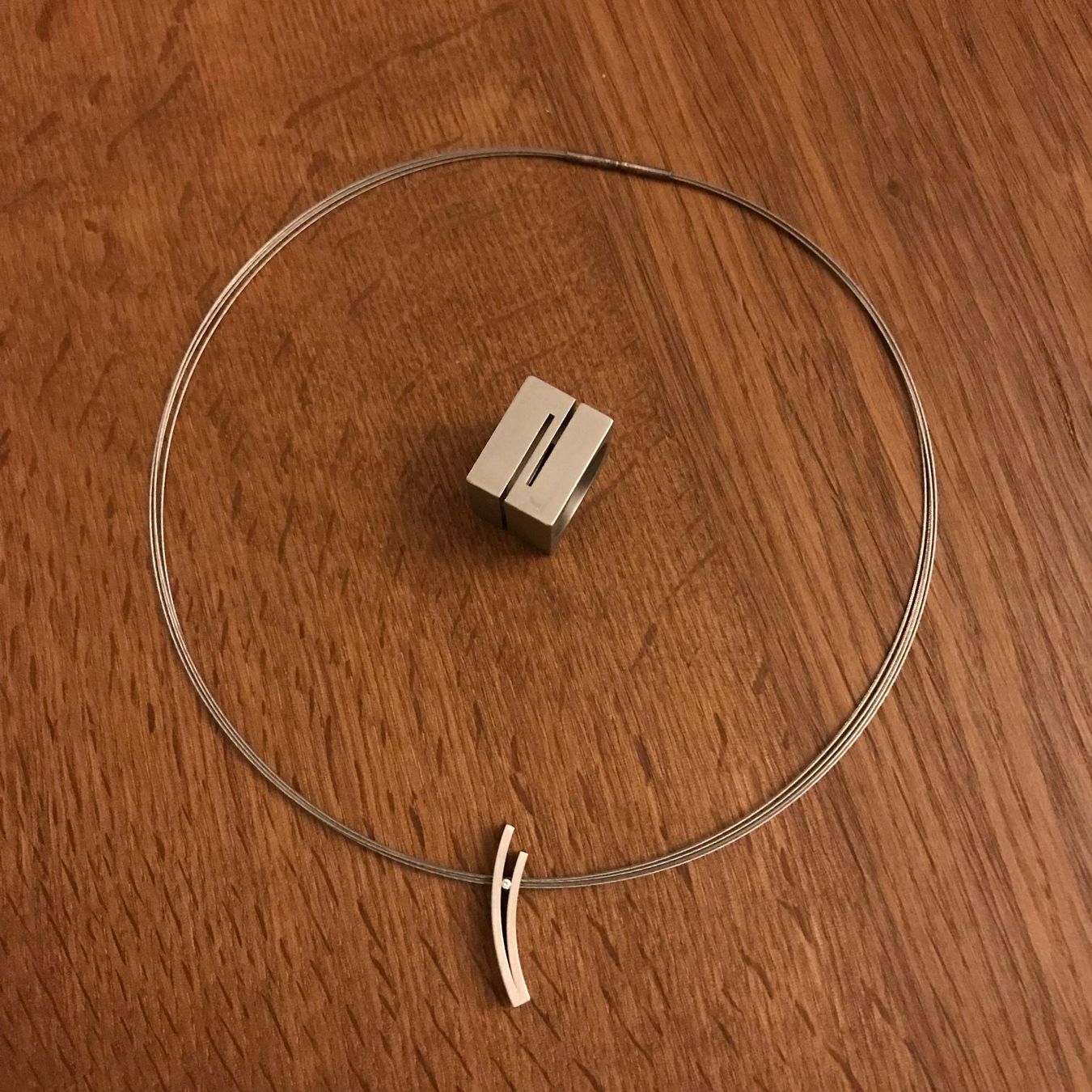 Altri gioielli: Schmuckset Kette mit Ring – Nuovo (secondo la descrizione) da Bern venduto da kaefer555