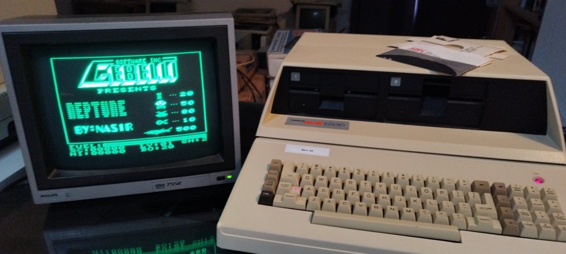 PCs: Franklin Ace 1200 + CRT mono – Gebraucht aus Domdidier von look80486 1