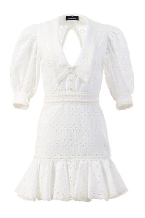 Sommerliches Weiss-Spitzenkleid mit Grösse L