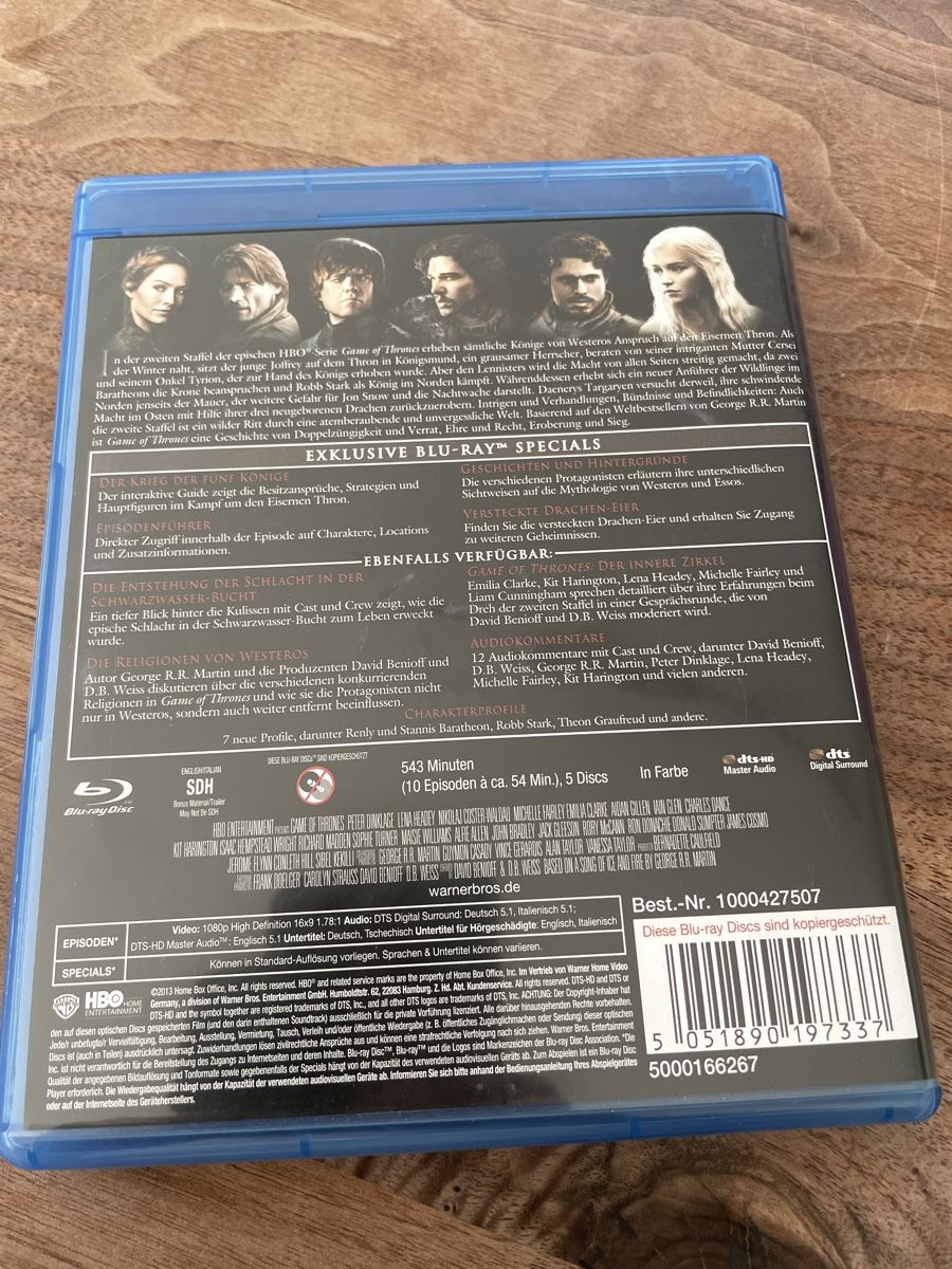 Alle DVDs: Game of Thrones Staffel 2 Blu-ray – Gebraucht aus Wiggen von cha_p9np 1