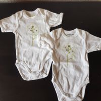 Kurzarmbody Baum weiss vertbaudet Gr.60 2Stk