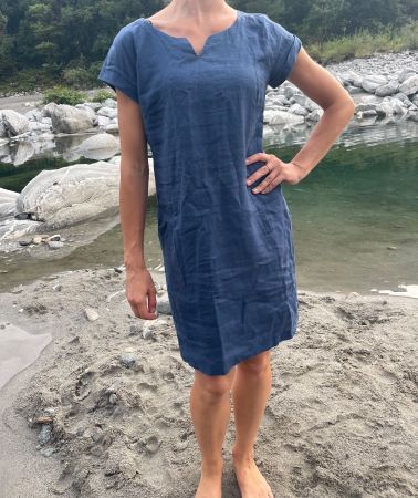 Chic Abito di lino100%-Manor-tg M-nuovo👌vacanze