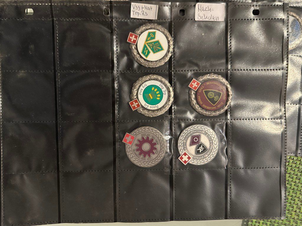 Schweizer Armee Uniformi: Grosse Sammlung Schweizer Beretembleme Militärabzeichen – Usato da Brunnen venduto da 23068 3