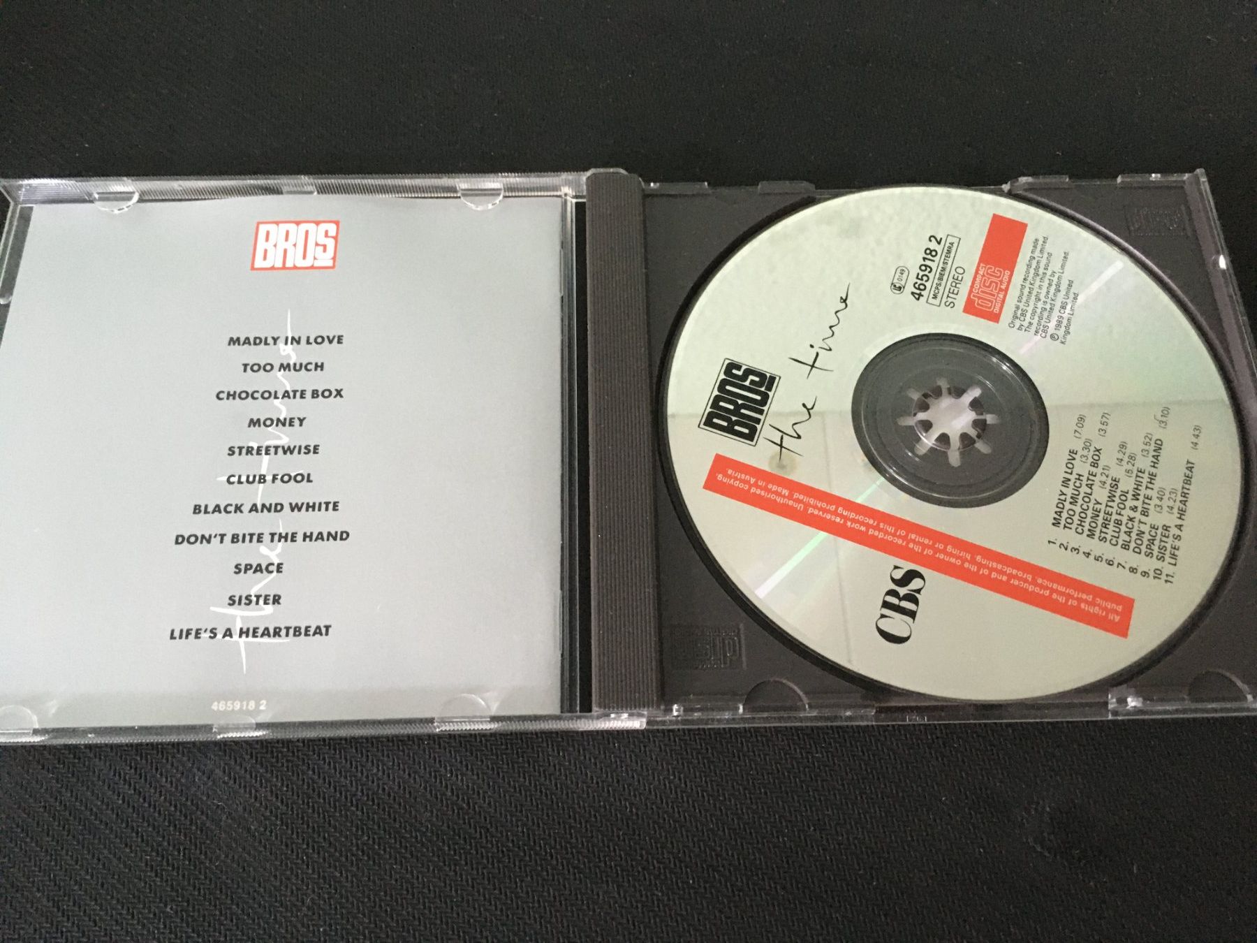 CD: Bros - The Time -CD- – Usato da St.Gallen venduto da MedienJoe 1