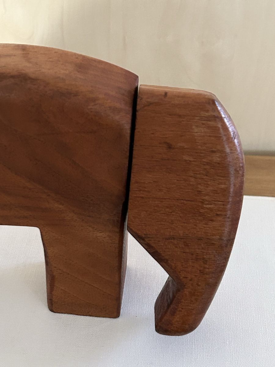 Statuette: Holz geschnitzte Elefant, minimalistisch, Deko! – Usato da Wettingen venduto da Mmccl 5
