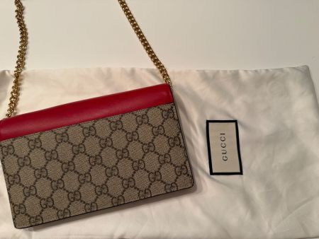 Sac Gucci, tricolore rouge rose et GG, État impeccable!