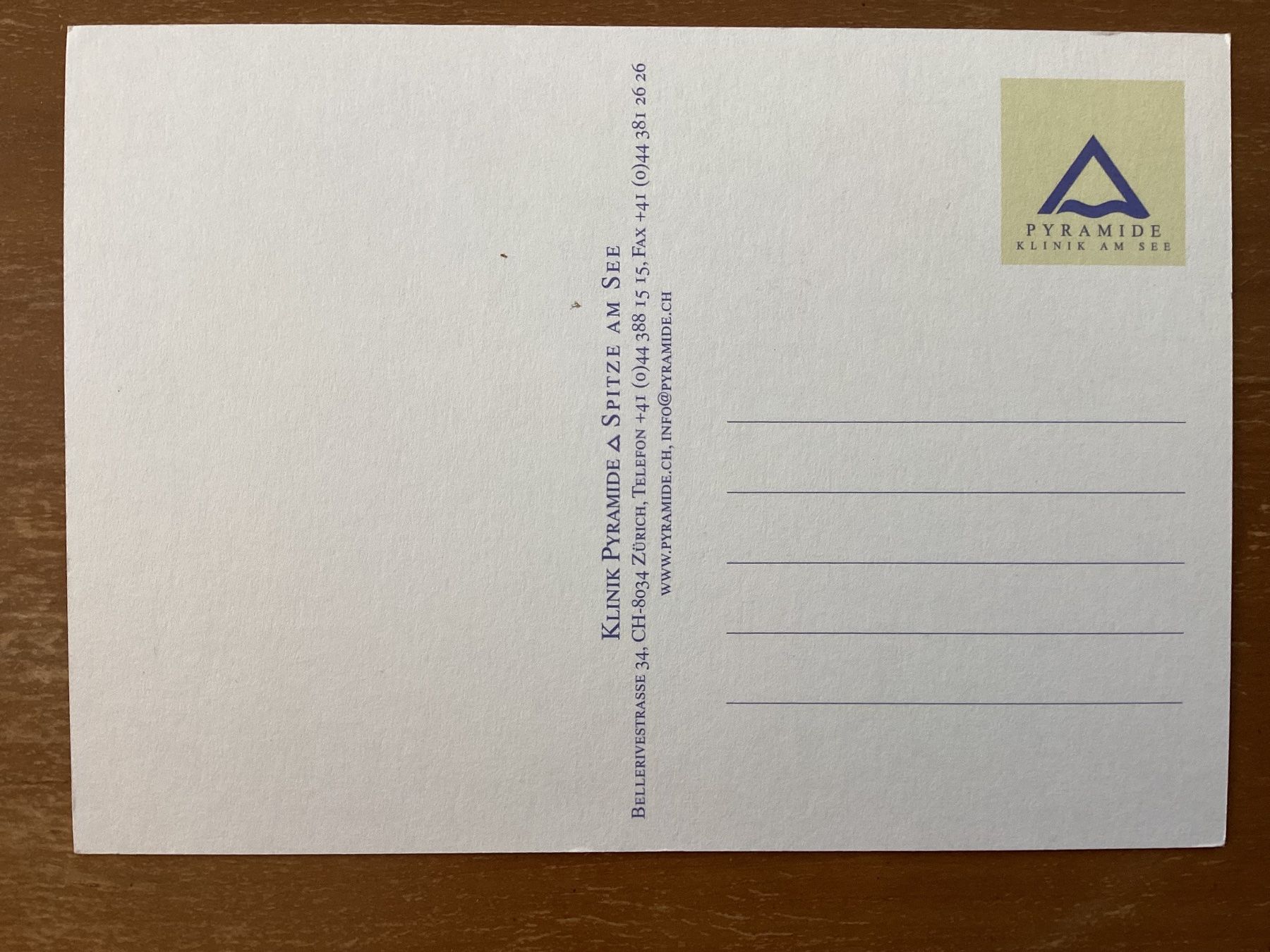 Cartoline postali: AK Klinik Pyramide am See Zürich – Usato da Zürich venduto da Tolima194 1