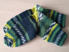 Gestrickte Kindersocken_12, Gr. 26/27. Portofrei.