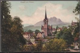 Weggis  mit  Pilatus