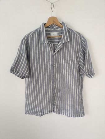 Vesbar Leinenhemd Grösse X-Large gestreift Regular Fit 