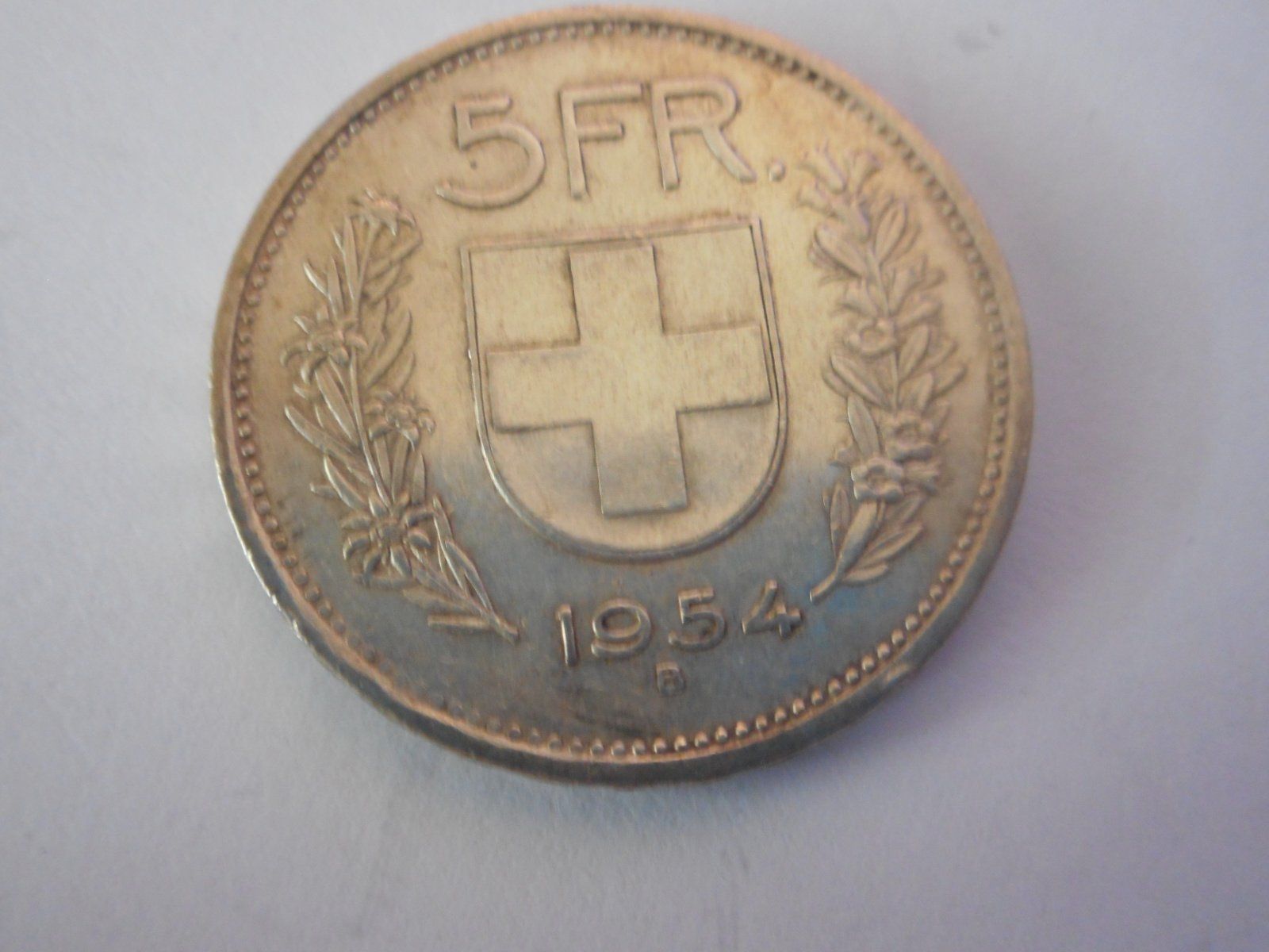 Alle Münzen: 5 Fr. 1954 silber – Gebraucht aus Kriegstetten von pizlad2010 1