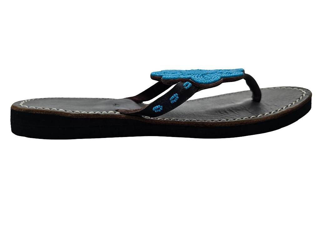 Scarpe da donna: Handgemachte Leder-Sandalen - Türkis 40 – Nuovo e nell'imballaggio originale da Brione s. Minusio venduto da Littleninja 2