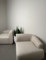 Zwei Sessel hellbeige modern in gutem Zustand