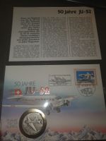 Numisbrief 50 Jahre Ju-52 Silber