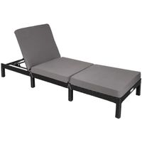 Polyrattan Sonnenliege verstellbar Gartenliege NELVIRA