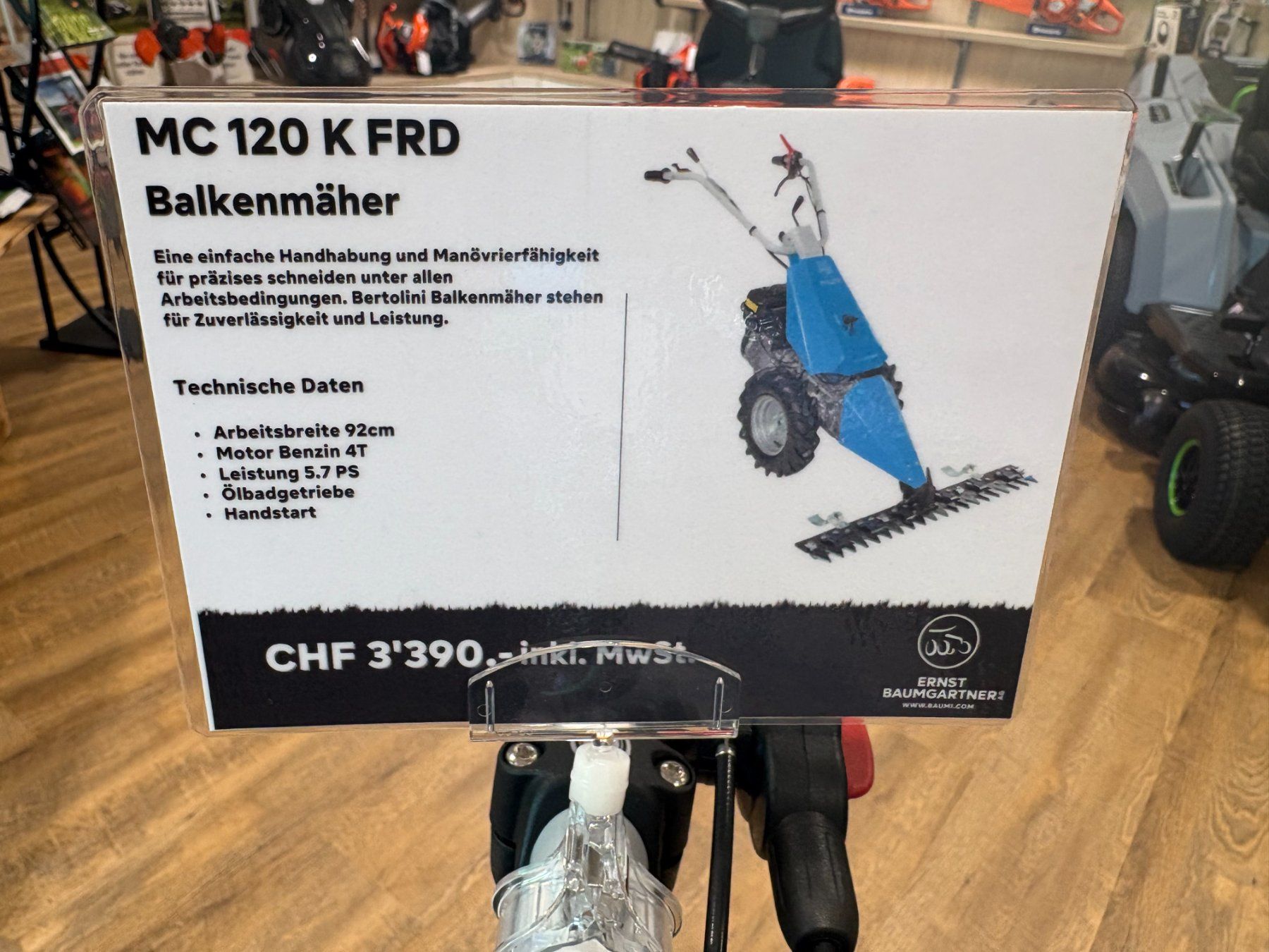 Tutte le macchine: Motormäher Bertolini MC120 S FRD – Nuovo (secondo la descrizione) da Lätti venduto da baumi02 4