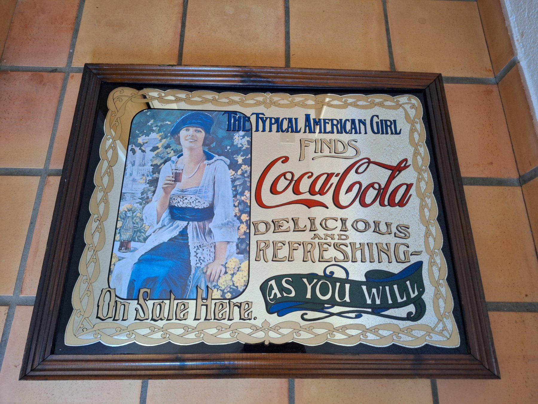 Specchi: Antikes Coca-Cola Spiegelbild – Usato da Herznach venduto da TheHoBo