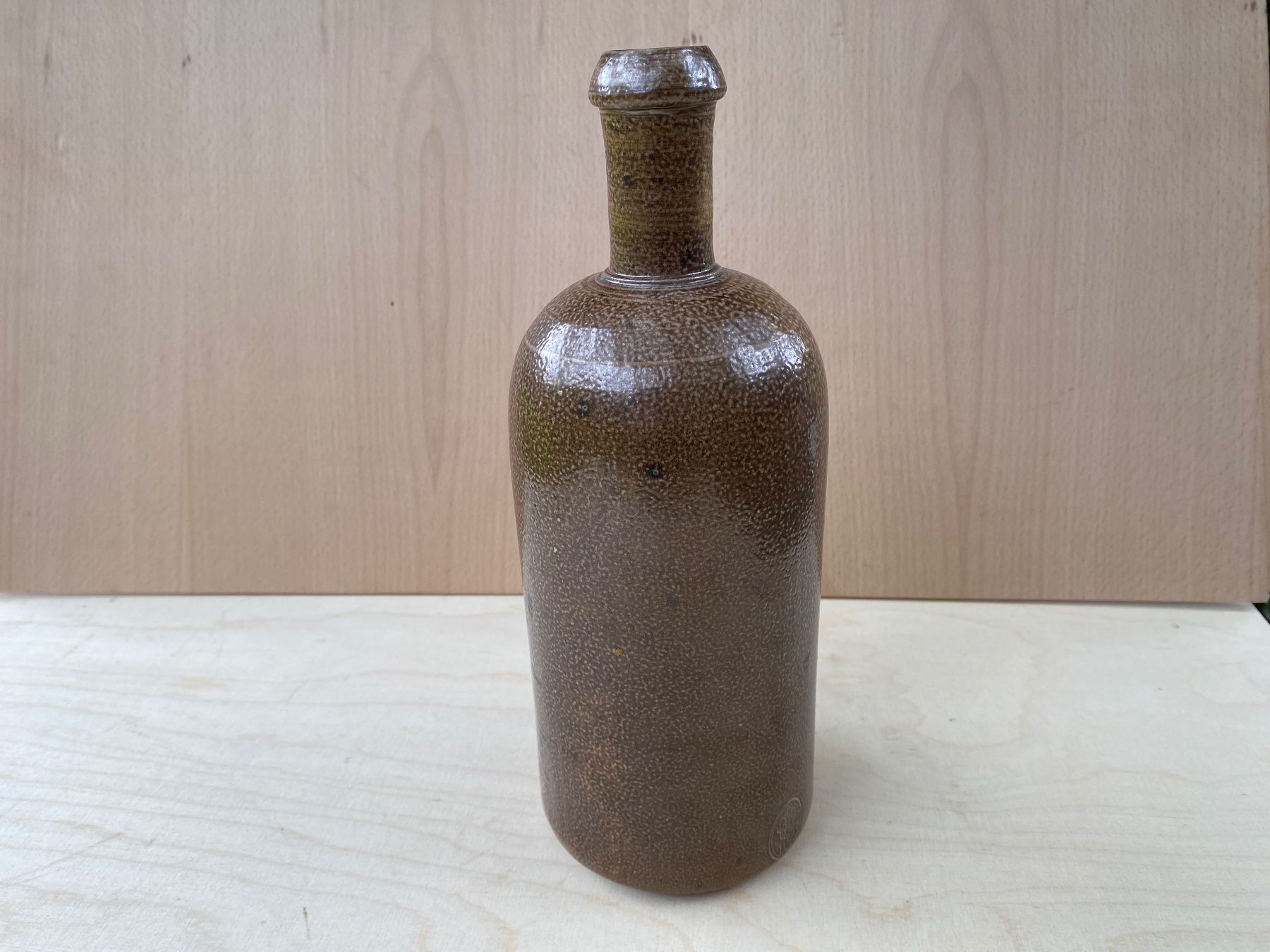 Altro: schöne alte Himbeerschnaps-Flasche aus Ton – Usato da Feldbach venduto da Olive1 2