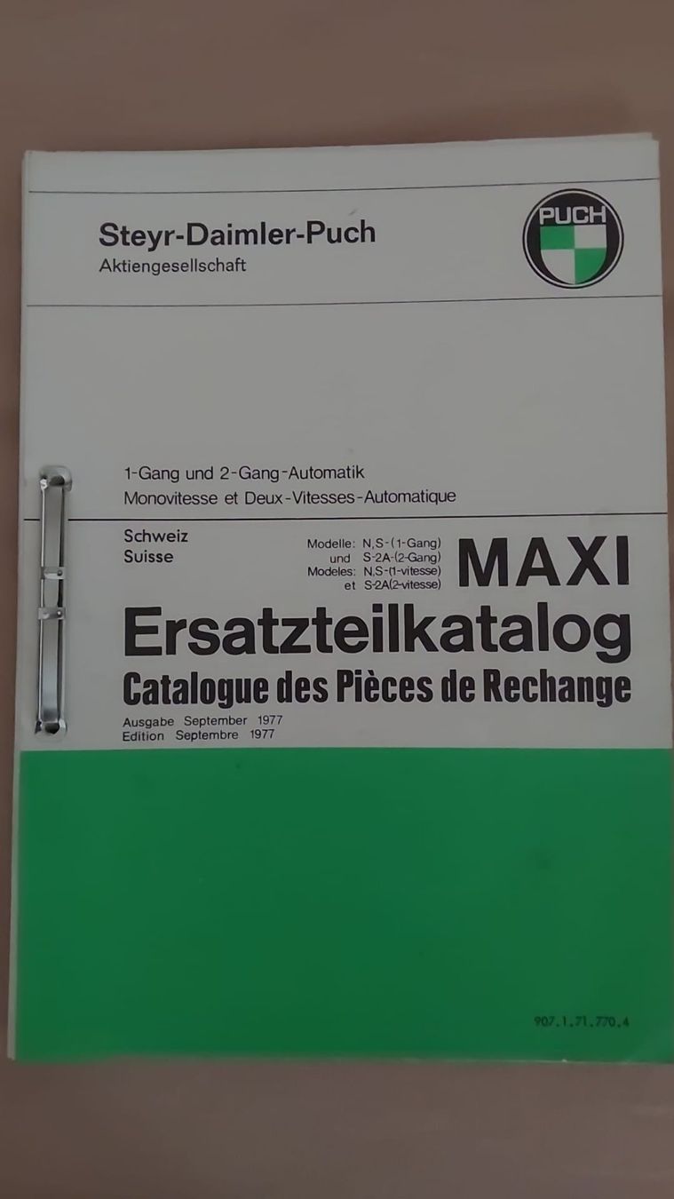 Puch Pièces pour mobylette: Ersatzteilliste Puch Maxi – D'occasion à Henggart par Jan073