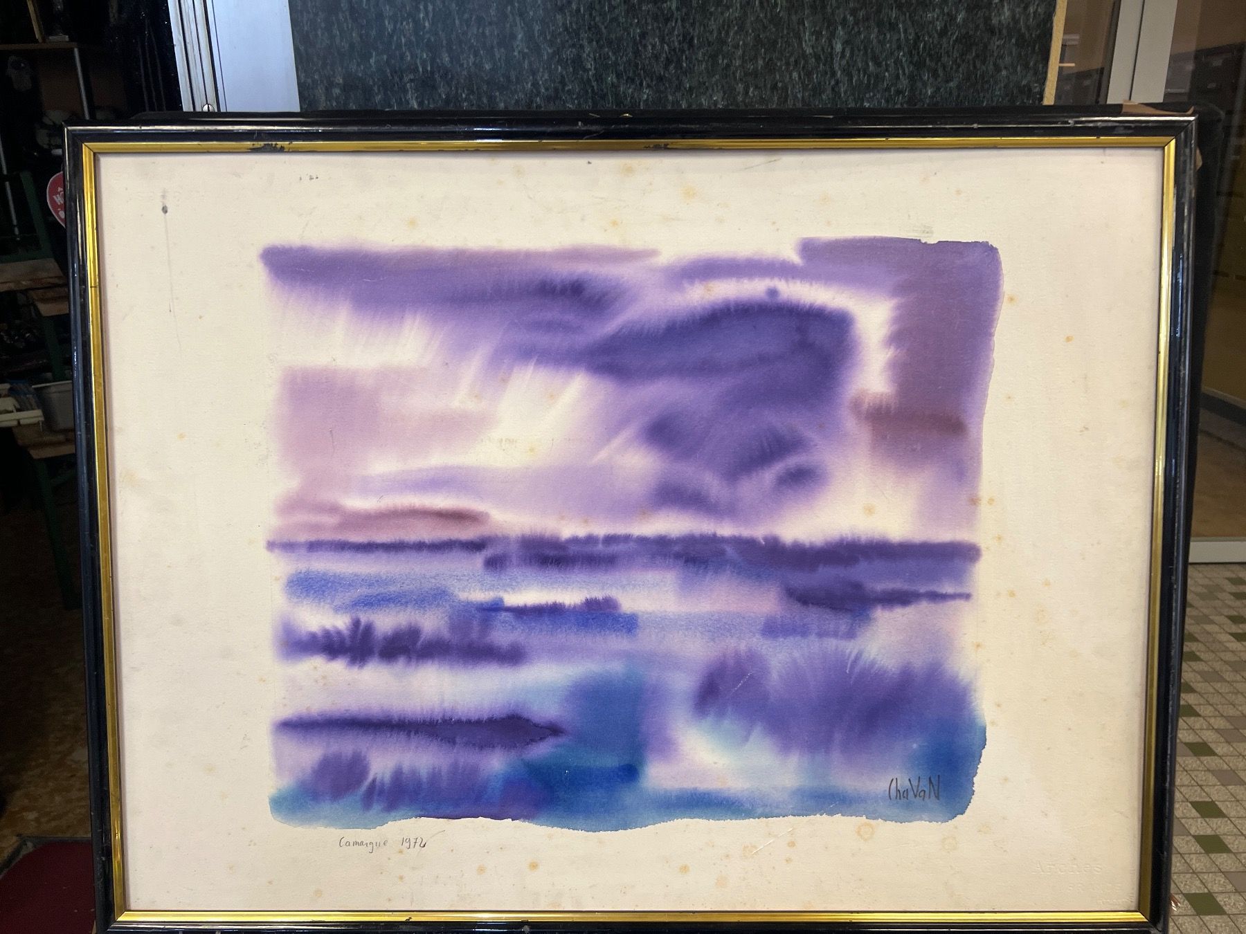 Dipinti: PEINTURE ORIGINALE SIGNÉE GILBERT CHAVAN DATÉE 1972 – Usato da Genève venduto da Qanil77