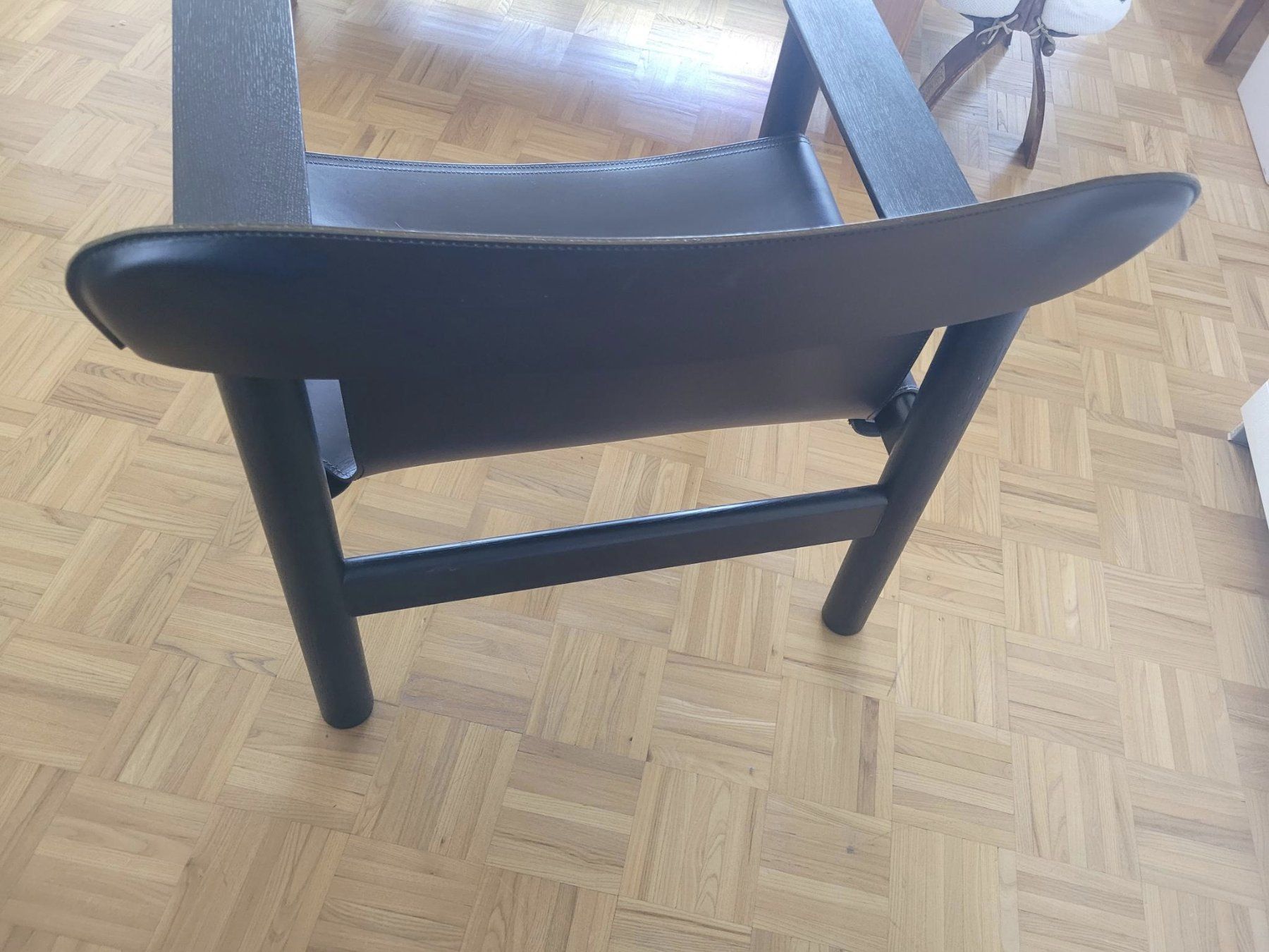 Hay Poltrone: Sessel Bernard von HAY, Echtleder und MassivEiche, schwarz – Usato da Zürich venduto da HelloSunshine8048 6