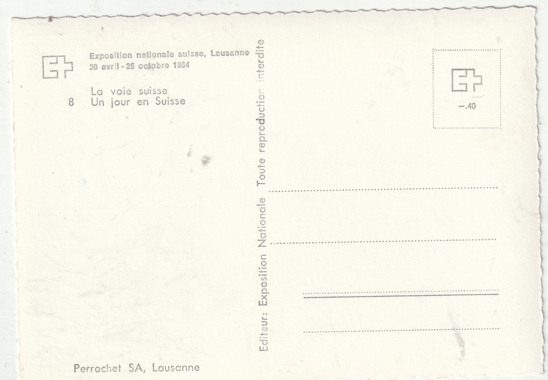 Ansichtskarten: EXPO Lausanne 1964 – Gebraucht aus Lumbrein von made02 1