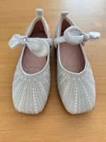 Silver Sparkly Bow Shoes - Children's