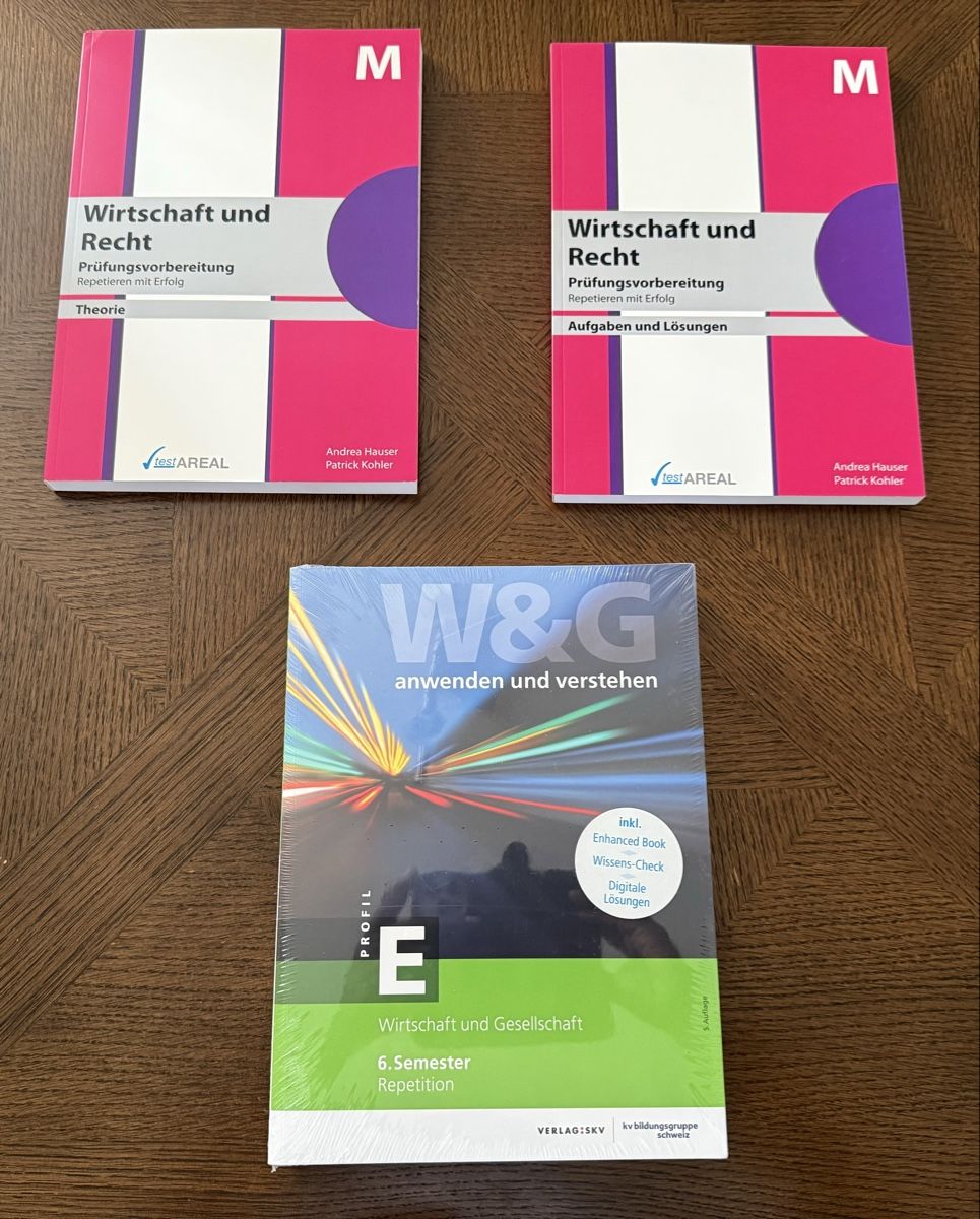 Bücher: Wirtschaft und Recht books M-Profil and E-Profil set – Neu und originalverpackt aus Uerikon von pueblo03