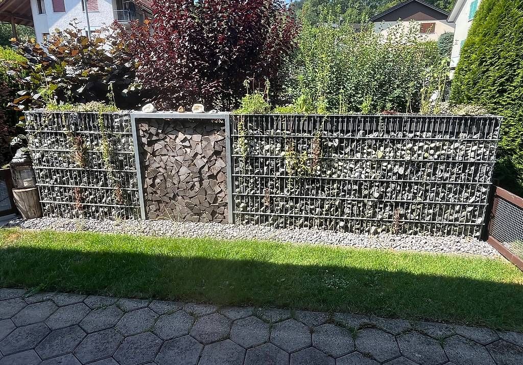 Paravents: Gabione Sichtschutz Steinmauer – D'occasion à Halden par asc_svq6