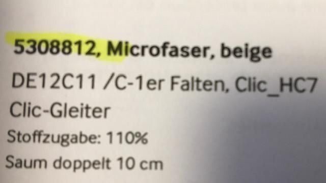 Pfister Tende: Vorhänge Möbel PFISTER, beige, elegant – Usato da Arlesheim venduto da JSBS 3