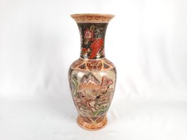 Chinesische Porzellanvase im Satsuma-Stil, 50 cm