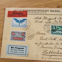 Luftpost Basel 1935 Zürich