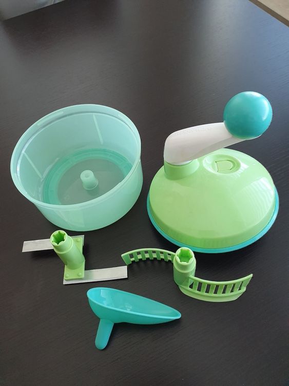 Tupperware Quick Chef Bleu Complet Avec Notice – Parfait Pour Préparer Vos Repas !